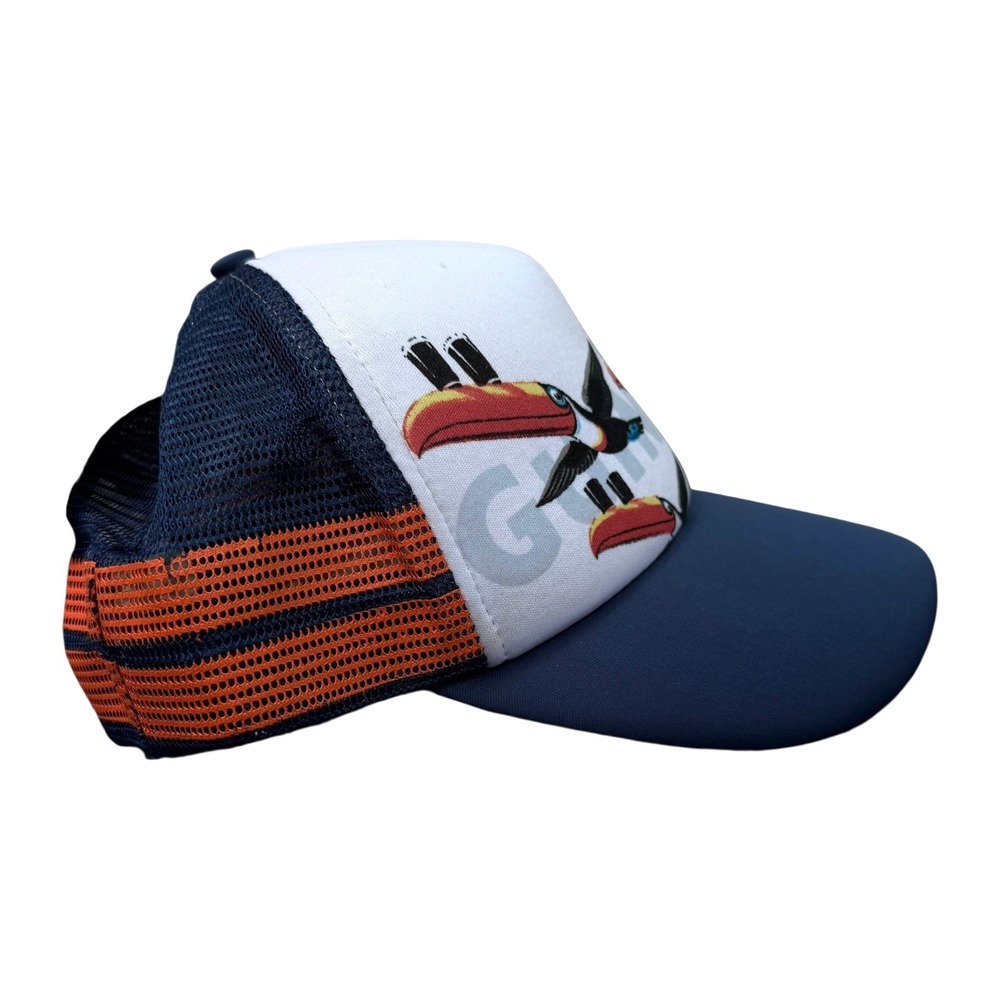 Guinness Toucans Trucker Hat Mens Snapback Stripes Toucan Beer Streetwear Foam - Picture 3 of 13